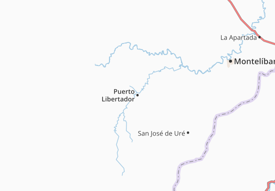 Puerto Libertador Map