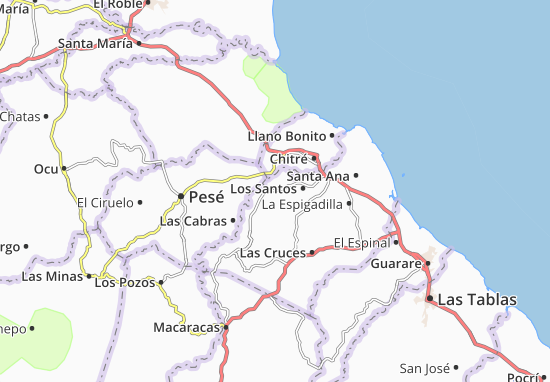 Karte Stadtplan Los Olivos