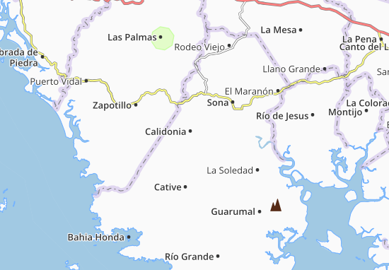 Karte Stadtplan Calidonia