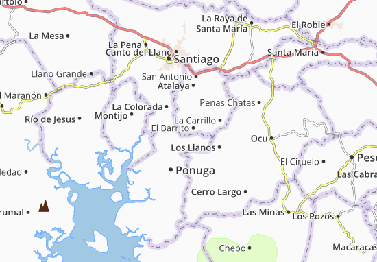 Kaart Plattegrond El Barrito