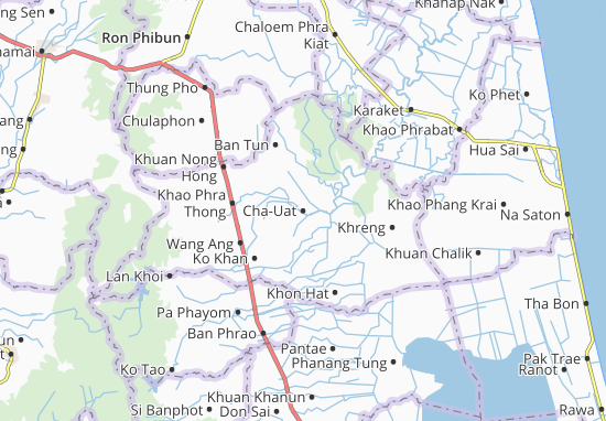 Karte Stadtplan Cha-Uat