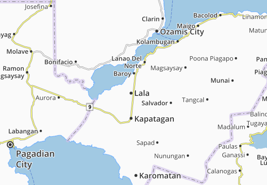 Mapa Lala