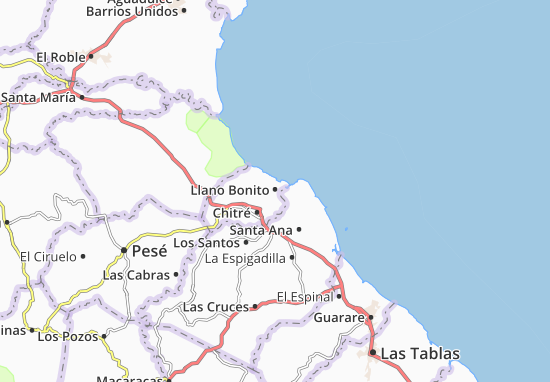 Carte-Plan Llano Bonito
