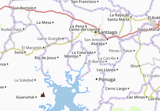 Kaart Plattegrond Montijo