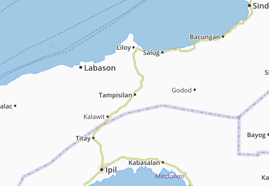 Karte Stadtplan Tampisilan
