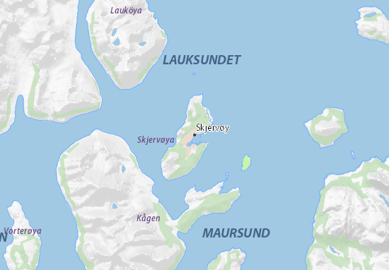 Karte Stadtplan Skjervøy