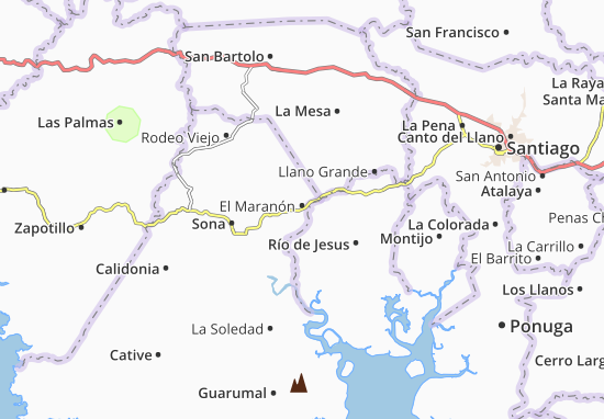 Karte Stadtplan El Maranón