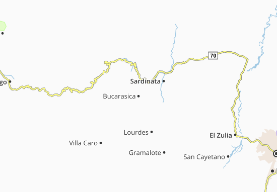 Karte Stadtplan Bucarasica