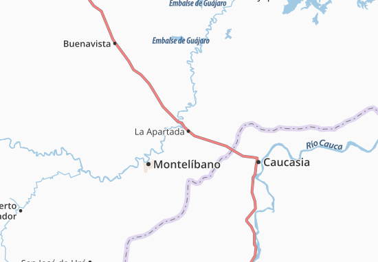 La Apartada Map