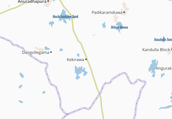 Kaart Plattegrond Kekirawa