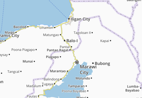 Karte Stadtplan Pantao Ragat