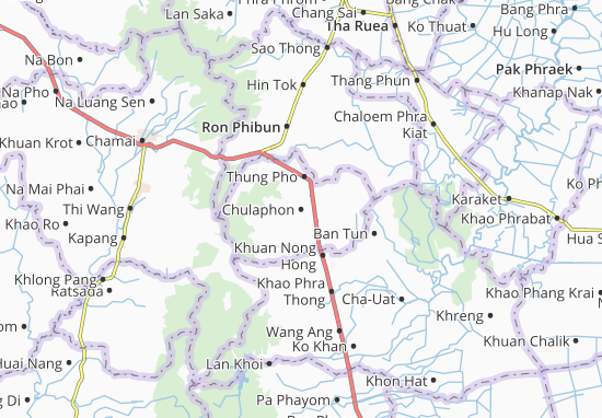 Karte Stadtplan Chulaphon