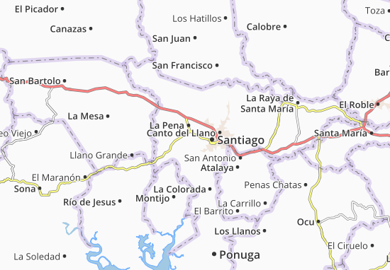 Karte Stadtplan Los Algarrobos