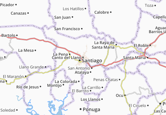 Kaart Plattegrond Canto del Llano