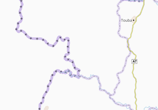 Karte Stadtplan Sérifoula