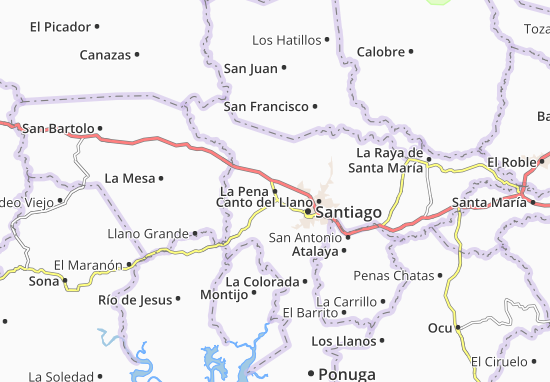 Karte Stadtplan La Pena