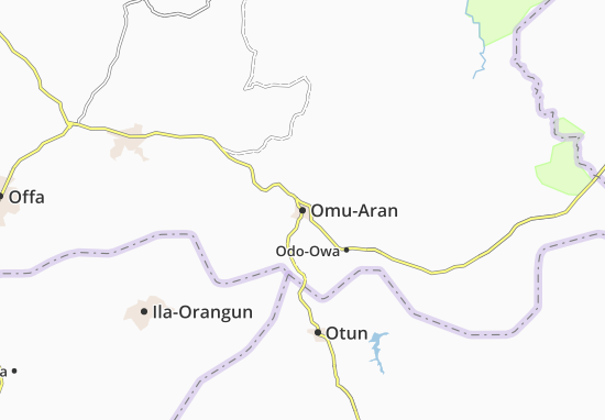 Kaart Plattegrond Omu-Aran