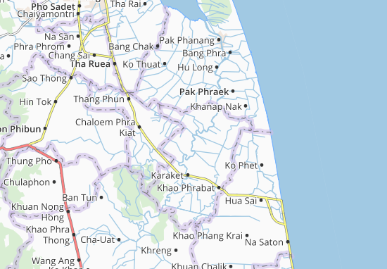 Karte Stadtplan Chian Yai