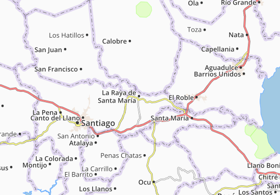 Karte Stadtplan La Raya de Santa María