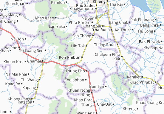 Karte Stadtplan Ron Phibun