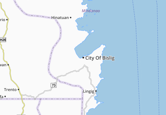 Karte Stadtplan City Of Bislig