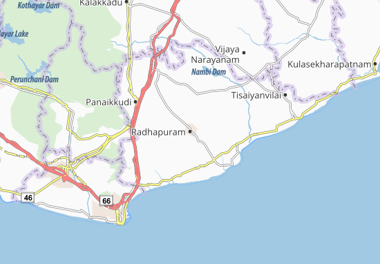 Kaart Plattegrond Radhapuram