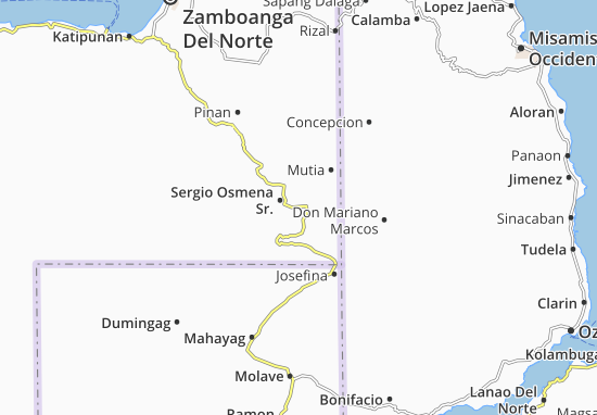 Mapa Sergio Osmena Sr.