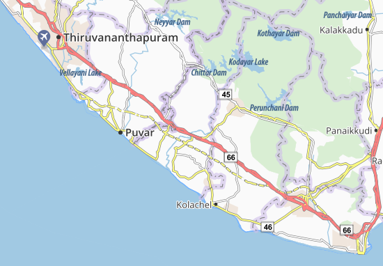 Mapa Kuzhittura