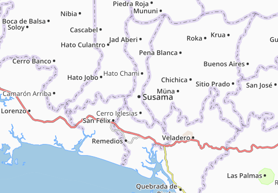 Karte Stadtplan Susama
