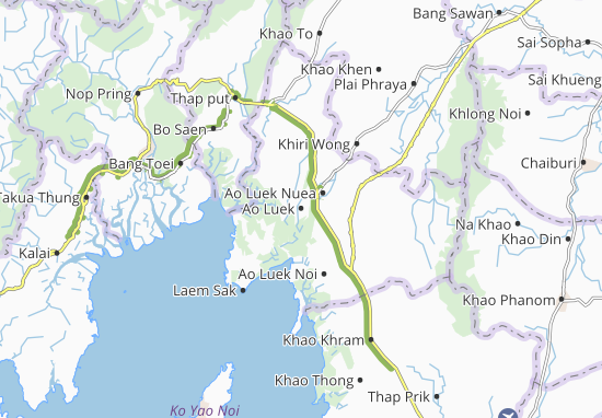 Karte Stadtplan Ao Luek