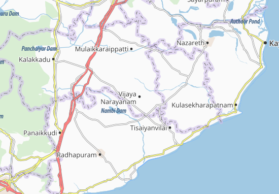 Kaart Plattegrond Vijaya Narayanam