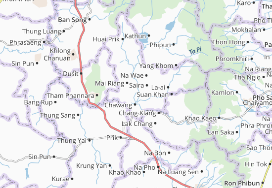 Karte Stadtplan Chawang