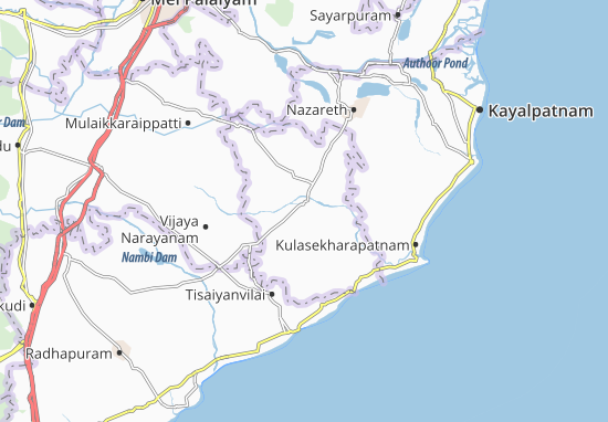 Karte Stadtplan Sattankulam