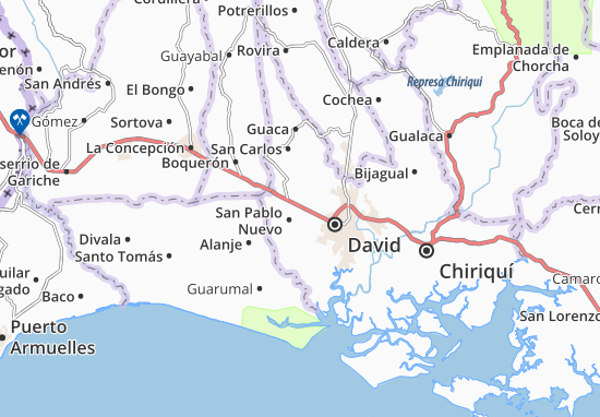 San Pablo Viejo Map