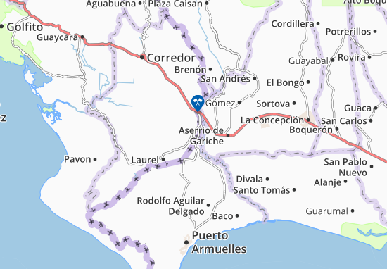 Kaart Plattegrond La Cuesta