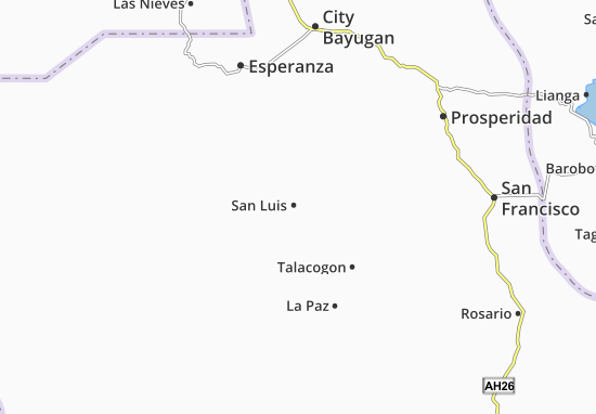 Kaart Plattegrond San Luis