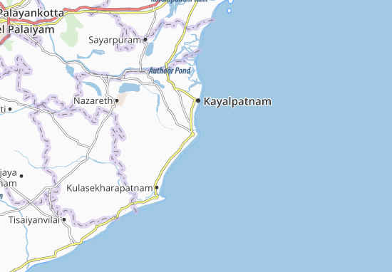 Karte Stadtplan Tiruchchendur