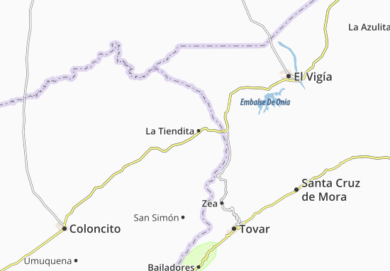 Kaart Plattegrond La Tiendita