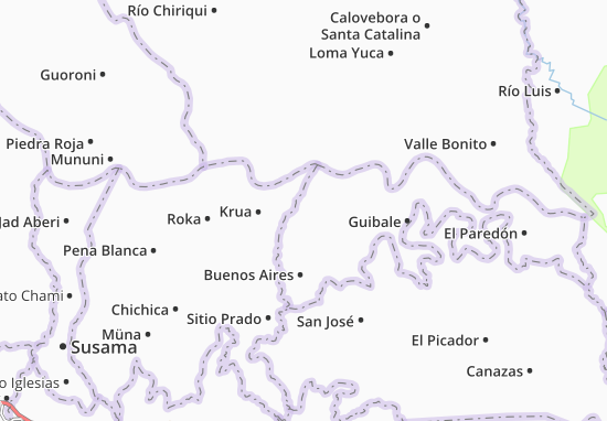 Karte Stadtplan Guayabito