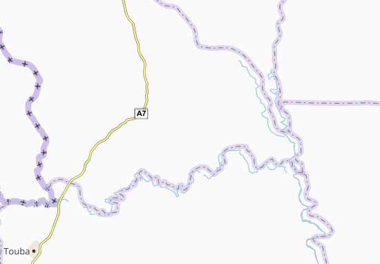 Karte Stadtplan Koundiso