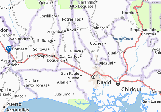 Karte Stadtplan San Carlos