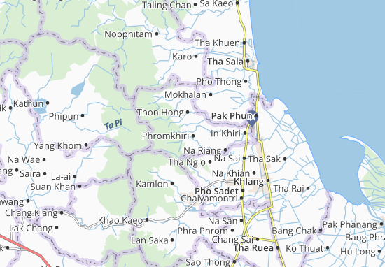 Karte Stadtplan Phromkhiri
