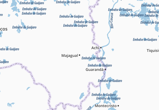 Karte Stadtplan Majagual