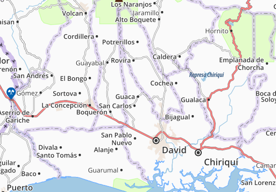 Karte Stadtplan Guaca