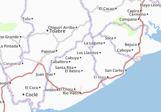 Mapa Cabuya