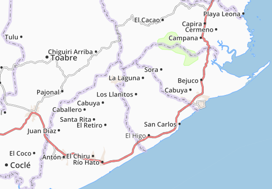 Los Llanitos Map