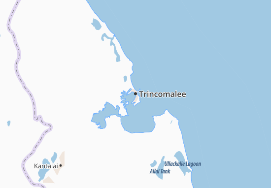 Kaart Plattegrond Trincomalee