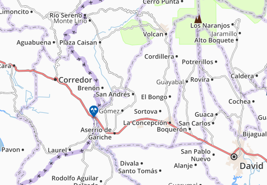 San Andrés Map