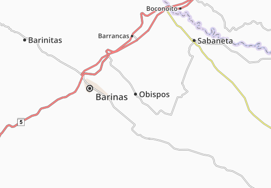 Obispos Map