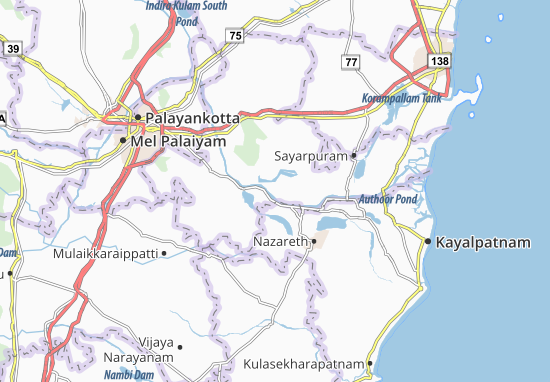 Srivaikuntam Map